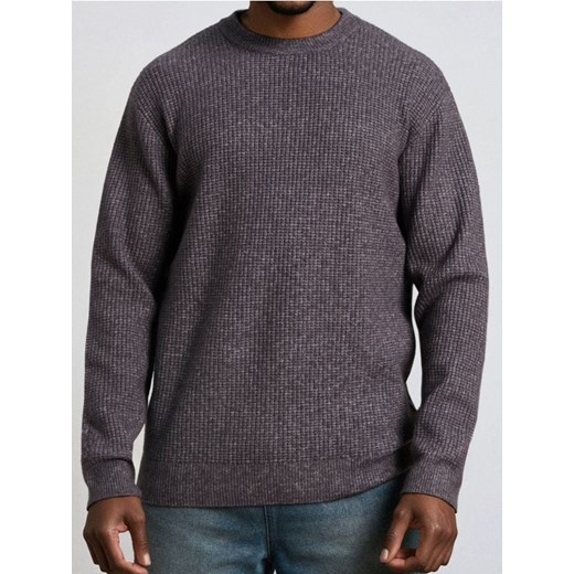 Sinsay - Prążkowany sweter - fioletowy ze sklepu Sinsay w kategorii Swetry męskie - zdjęcie 187280791