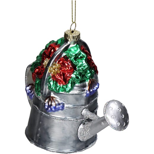 Kersten Bombka "Watering Can" w kolorze srebrnym - wys. 11 cm - id: 16296221 - marki Kersten - 187282061 Kersten Bombka "Watering Can" w kolorze srebrnym - wys. 11 cm ze sklepu Limango Polska w kategorii Dekoracje bożonarodzeniowe - zdjęcie 187282061