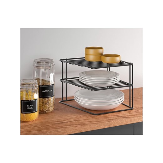 metaltex Regał &quot;Palio&quot; w kolorze czarnym do rogu szafki - 25 x 19 x 25 Metaltex onesize wyprzedaż Limango Polska