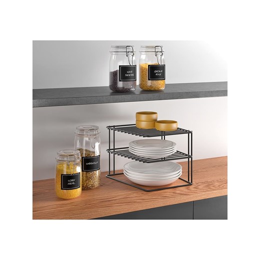 metaltex Regał &quot;Palio&quot; w kolorze czarnym do rogu szafki - 25 x 19 x 25 Metaltex onesize wyprzedaż Limango Polska