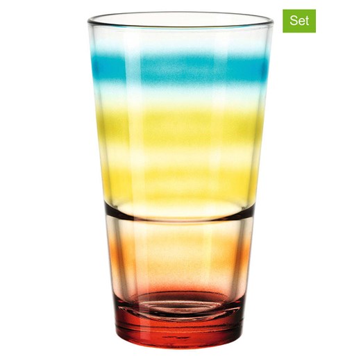 LEONARDO Szklanki (6 szt.) &quot;Event&quot; w kolorze żółto-turkusowym - 240 ml ze sklepu Limango Polska w kategorii Naczynia - zdjęcie 187282120