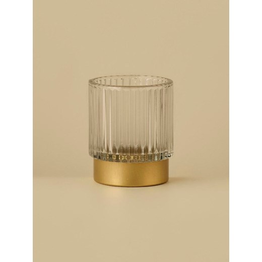 BELLA MAISON Świecznik &quot;Benny&quot; w kolorze złotym - wys. 8 x  Ø 7 cm ze sklepu Limango Polska w kategorii Świeczniki - zdjęcie 187282124