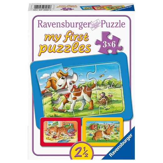 Ravensburger 6-częściowe puzzle (3 szt.) &quot;My animal friends&quot; - 2+ ze sklepu Limango Polska w kategorii Puzzle - zdjęcie 187282253