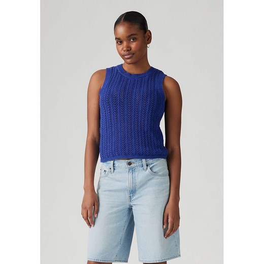 Levi&apos;s Top dzianinowy w kolorze niebieskim ze sklepu Limango Polska w kategorii Bluzki damskie - zdjęcie 187283783