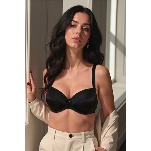 Vivisence 1085 biustonosz miękki z fiszbinami subtelny połysk ze sklepu kontri.pl w kategorii Biustonosze - zdjęcie 187284774