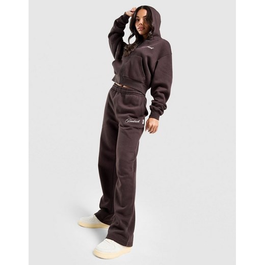 HOODRICH SPODNIE POISE WIDE LEG JOG BRN/PNK ze sklepu JD Sports  w kategorii Spodnie damskie - zdjęcie 187284881