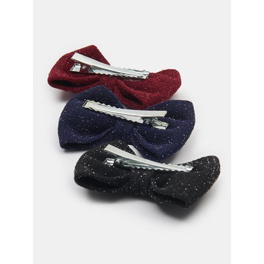 Sinsay - Spinki do włosów w kształcie kokardy 3 pack - wielobarwny Sinsay One Size Sinsay