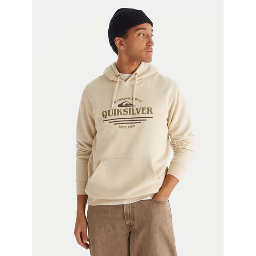 Quiksilver Bluza Screen Fleece Classic EQYFT05137 Beżowy Regular Fit ze sklepu MODIVO w kategorii Bluzy męskie - zdjęcie 187285441