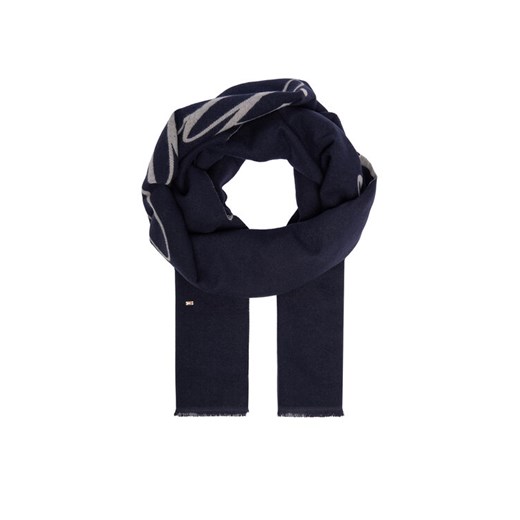 Tommy Hilfiger Szalik Logo AW0AW17352 Granatowy ze sklepu MODIVO w kategorii Szaliki i chusty damskie - zdjęcie 187285442
