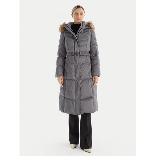 Guess Kurtka puchowa W5BL29 W2802 Szary Regular Fit ze sklepu MODIVO w kategorii Kurtki damskie - zdjęcie 187285453