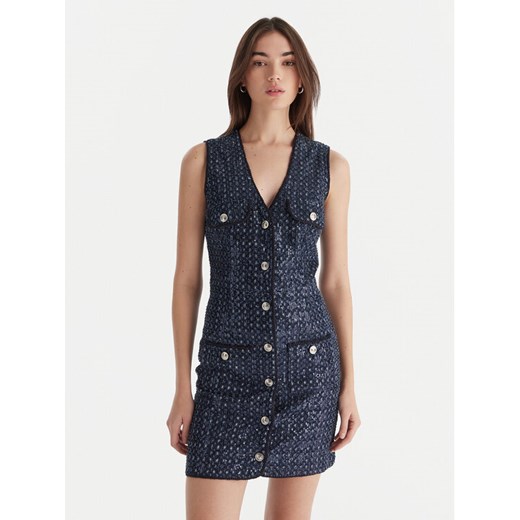 Guess Sukienka codzienna W5BK41 D0771 Granatowy Regular Fit - id: 0000305461780 - marki Guess - 187285472 Guess Sukienka codzienna W5BK41 D0771 Granatowy Regular Fit ze sklepu MODIVO w kategorii Sukienki - zdjęcie 187285472