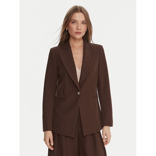 Maryley Marynarka 25IB187/M06/43CO Brązowy Regular Fit ze sklepu MODIVO w kategorii Marynarki damskie - zdjęcie 187285482