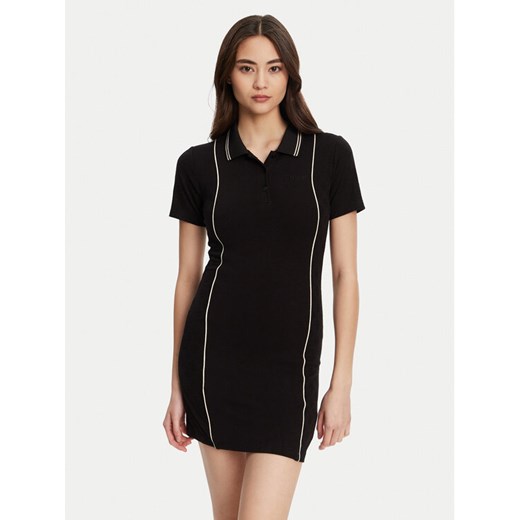 Guess Sukienka dzianinowa V5YK00 KCX12 Czarny Regular Fit - id: 0000305234063 - marki Guess - 187285523 Guess Sukienka dzianinowa V5YK00 KCX12 Czarny Regular Fit ze sklepu MODIVO w kategorii Sukienki - zdjęcie 187285523
