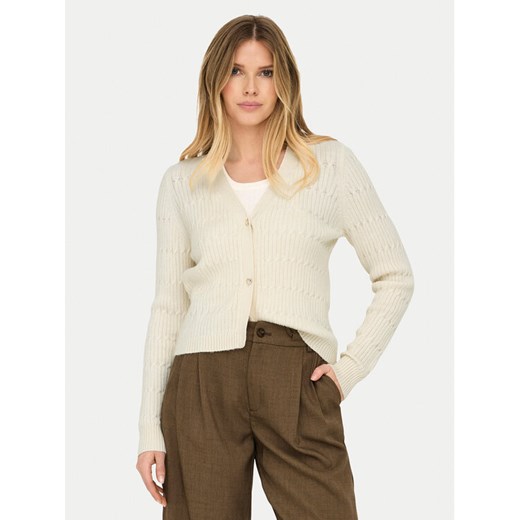 ONLY Kardigan Katia 15310902 Beżowy Regular Fit ze sklepu MODIVO w kategorii Swetry damskie - zdjęcie 187285552