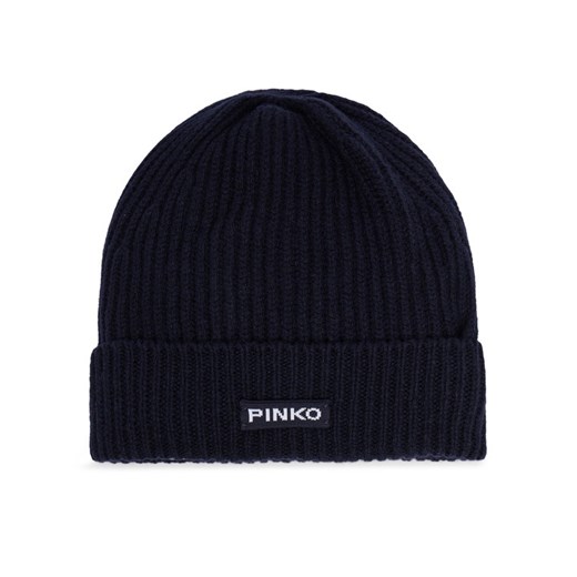 Pinko Czapka Lambkin Cuffia AI 24-25 BLK01 104489 A1CH Granatowy ze sklepu MODIVO w kategorii Czapki zimowe damskie - zdjęcie 187285682