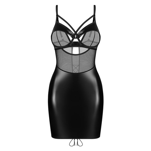 Obsessive koszulka damska z wiązaniem z tyłu i stringi Dominna, Kolor czarny, Rozmiar S/M, Obsessive - id: 221787 - marki Obsessive - 187287564 Obsessive koszulka damska z wiązaniem z tyłu i stringi Dominna, Kolor czarny, Rozmiar S/M, Obsessive ze sklepu Intymna w kategorii Koszule nocne - zdjęcie 187287564