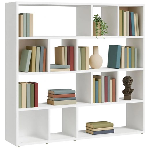 Biały otwarty regał na książki A7-T25 ze sklepu Edinos.pl w kategorii Regały i witryny - zdjęcie 187287671