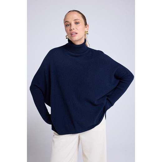 Maison Héritage Cashmere Kaszmirowy golf w kolorze granatowym Maison Héritage Cashmere L/XL wyprzedaż Limango Polska