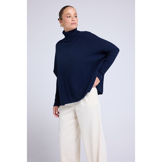 Maison Héritage Cashmere Kaszmirowy golf w kolorze granatowym Maison Héritage Cashmere L/XL okazyjna cena Limango Polska