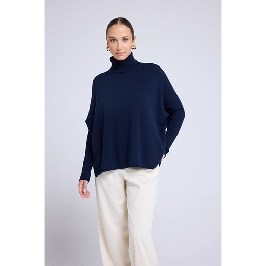 Maison Héritage Cashmere Kaszmirowy golf w kolorze granatowym Maison Héritage Cashmere L/XL okazyjna cena Limango Polska