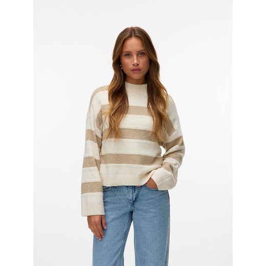Vero Moda Sweter w kolorze beżowym Vero Moda S promocyjna cena Limango Polska