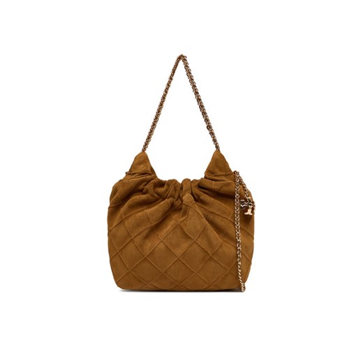 Torebka Tory Burch Fleming Suede Mini Hobo Bag 166066 Brązowy - id: 0197865545392 - marki Tory Burch - 187288693 Torebka Tory Burch Fleming Suede Mini Hobo Bag 166066 Brązowy ze sklepu eobuwie.pl w kategorii Torebki worki - zdjęcie 187288693