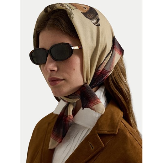 Apaszka Polo Ralph Lauren 455P04665001 Beżowy ze sklepu eobuwie.pl w kategorii Szaliki i chusty damskie - zdjęcie 187288722