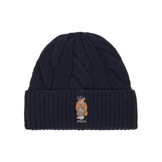 Czapka Polo Ralph Lauren 455981433002 Granatowy ze sklepu eobuwie.pl w kategorii Czapki zimowe damskie - zdjęcie 187288754