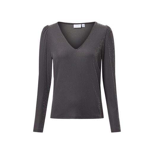 Vila Damska koszulka z długim rękawem - VIElainas Kobiety czerwony jednolity ze sklepu vangraaf w kategorii Bluzki damskie - zdjęcie 187289371