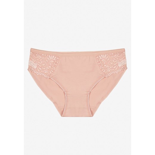 Różowe Gładkie Majtki Figi z Bawełny Venessila ze sklepu born2be.pl w kategorii Majtki damskie - zdjęcie 187290090