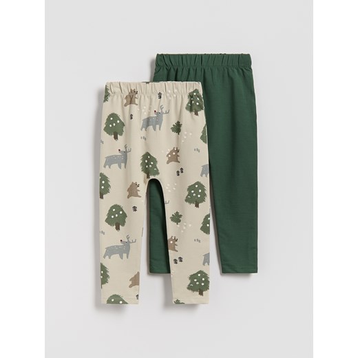 Reserved - Bawełniane legginsy 2 pack - morski Reserved 110 (4-5 lat) Reserved