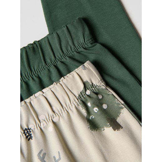 Reserved - Bawełniane legginsy 2 pack - morski Reserved 98 (2-3 lata) Reserved