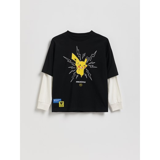 Reserved - Longsleeve Pokémon - czarny - id: 613FJ-99X - marki Reserved - 187290773 Reserved - Longsleeve Pokémon - czarny ze sklepu Reserved w kategorii Bluzy chłopięce - zdjęcie 187290773