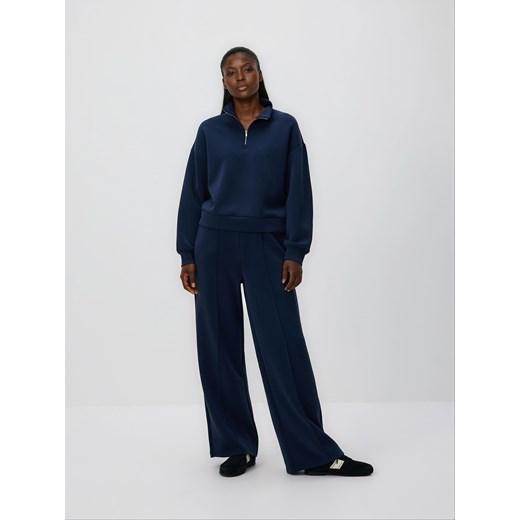 Reserved - Bluza z zamkiem - granatowy ze sklepu Reserved w kategorii Bluzy damskie - zdjęcie 187290890