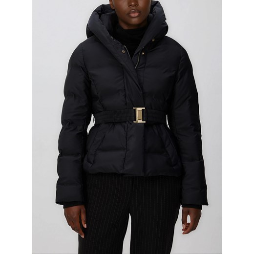 Reserved - Kurtka z paskiem - czarny ze sklepu Reserved w kategorii Kurtki damskie - zdjęcie 187290903