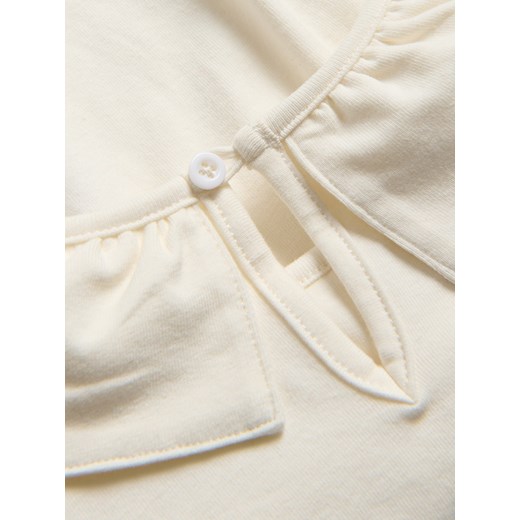 Reserved - Bawełniane body z haftem - złamana biel Reserved 62 (1-3 m.) Reserved