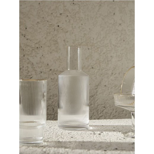 Sinsay - Szklana karafka - biały ze sklepu Sinsay w kategorii Dzbanki i zaparzacze - zdjęcie 187291662