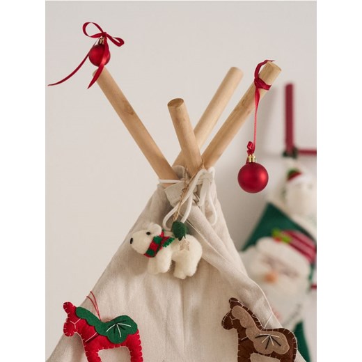 Sinsay - Dekoracja świąteczna - biały - id: 598GF-00X - marki Sinsay - 187291680 Sinsay - Dekoracja świąteczna - biały ze sklepu Sinsay w kategorii Dekoracje bożonarodzeniowe - zdjęcie 187291680