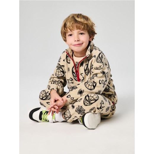 Sinsay - Spodnie jogger Spider-Man - beżowy ze sklepu Sinsay w kategorii Spodnie chłopięce - zdjęcie 187291731