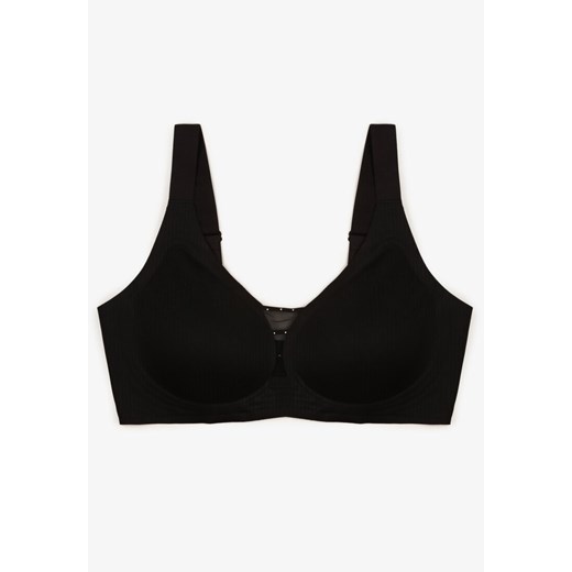 Fuksjowy Sportowy Biustonosz z Suwakiem z Przodu Eziline XXL born2be.pl