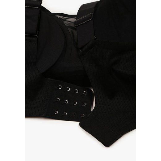 Fuksjowy Sportowy Biustonosz z Suwakiem z Przodu Eziline 5XL born2be.pl