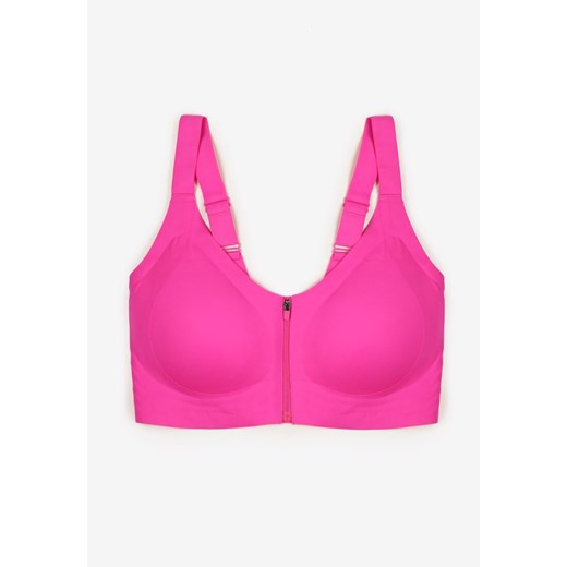 Czarny Biustonosz z Prążkowanego Materiału Ezimere 5XL born2be.pl