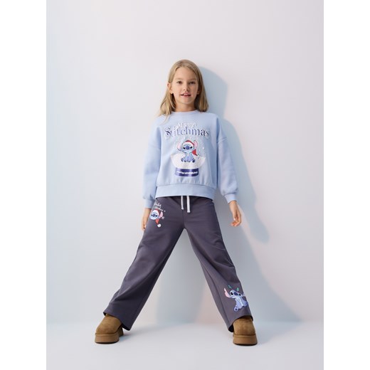 Reserved - Spodnie dresowe Lilo i Stitch - ciemnoszary ze sklepu Reserved w kategorii Spodnie dziewczęce - zdjęcie 187292893