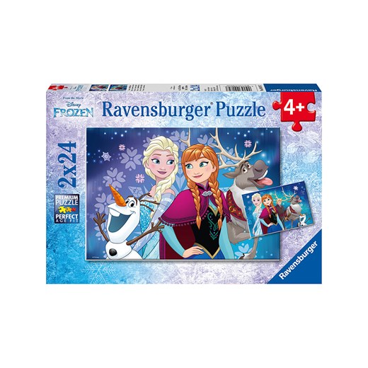 Ravensburger Puzzle (2 szt.) &quot;Kraina Lodu&quot;- 2 x 24 szt. - 4+ ze sklepu Limango Polska w kategorii Puzzle - zdjęcie 187293000