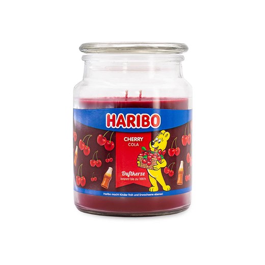 Haribo Świeca zapachowa "Haribo - Cherry Cola " - 510 g - id: 12559522 - marki HARIBO - 187293011 Haribo Świeca zapachowa "Haribo - Cherry Cola " - 510 g ze sklepu Limango Polska w kategorii Świece i dyfuzory - zdjęcie 187293011
