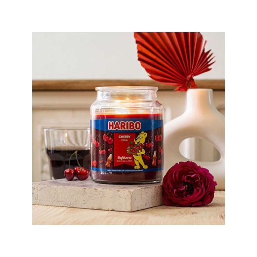 Haribo Świeca zapachowa &quot;Haribo - Cherry Cola &quot; - 510 g onesize promocyjna cena Limango Polska