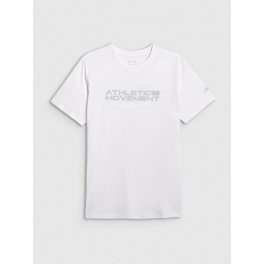 Męski t-shirt z nadrukiem 4F 4FRAW25TTSHM3384 - biały - id: 343498 - marki 4F - 187293673 Męski t-shirt z nadrukiem 4F 4FRAW25TTSHM3384 - biały ze sklepu Sportstylestory.com w kategorii T-shirty męskie - zdjęcie 187293673