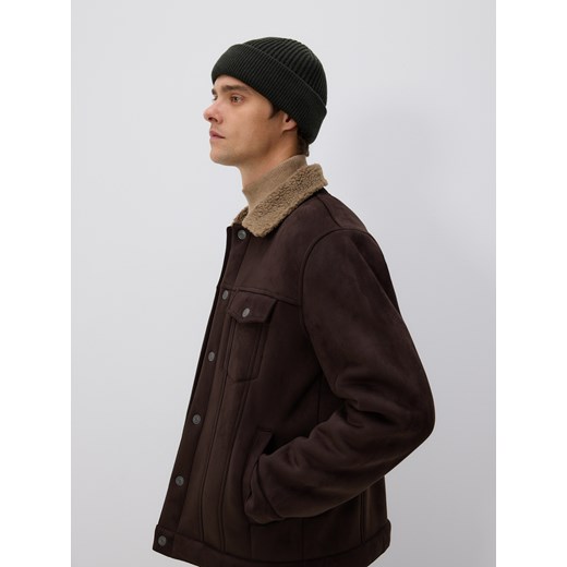 Reserved - Czapka beanie z wełną - jasny zielony - id: 052FE-97X - marki Reserved - 187294054 Reserved - Czapka beanie z wełną - jasny zielony ze sklepu Reserved w kategorii Czapki zimowe męskie - zdjęcie 187294054