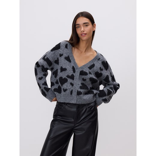 Reserved - Kardigan w serca - wielobarwny ze sklepu Reserved w kategorii Swetry damskie - zdjęcie 187294384