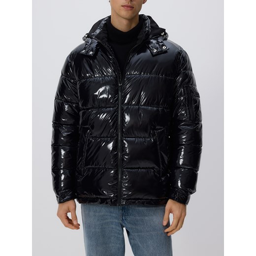Reserved - Pikowana kurtka z kapturem - czarny ze sklepu Reserved w kategorii Kurtki męskie - zdjęcie 187294461